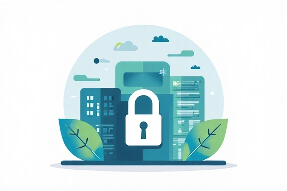 Secure data processing icon